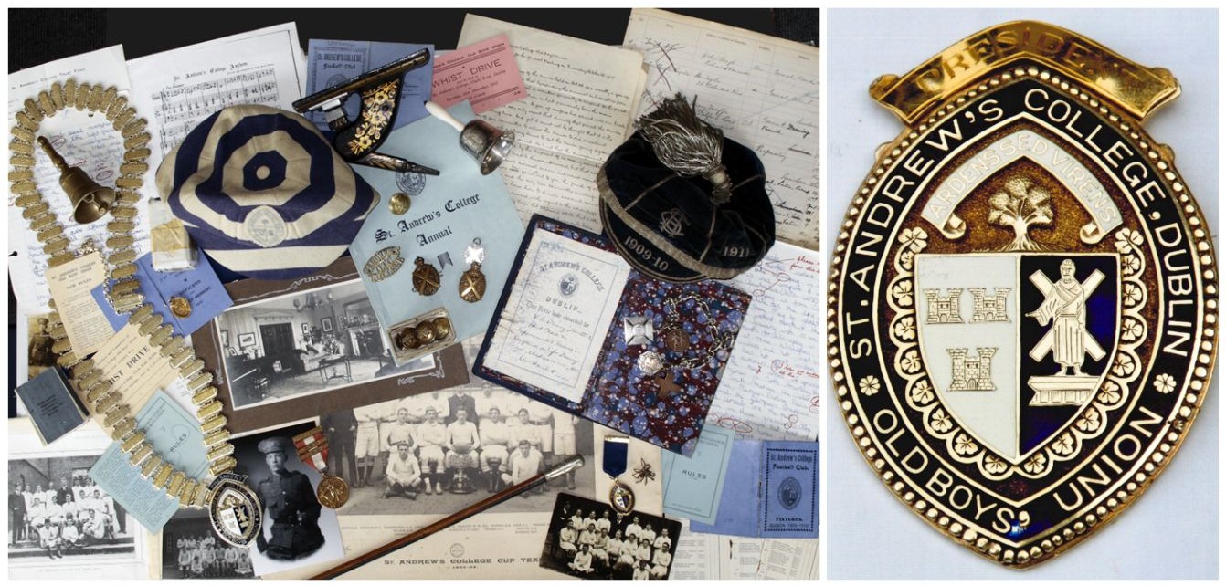 A collection of Alumni Paraphernalia